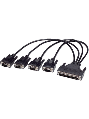 Advantech - OPT4A - Octopus cable 4x DB9M 30cm (PCI-1610/1612), OPT4A, Advantech