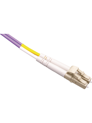 FibreFab - LCLCOM3DPU5 - FO cable 50/125um OM3 LC/LC 5.00 m violet, LCLCOM3DPU5, FibreFab
