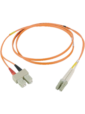 FibreFab - LCSC62DOR20 - FO cable 62.5/125um OM1 LC/SC 20.0 m orange, LCSC62DOR20, FibreFab