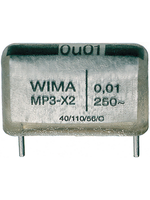 Wima - MPX21W3220FI00MSSD - X2 capacitor, 220 nF, 275 VAC, MPX21W3220FI00MSSD, Wima