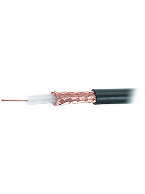  - RG-59B/U - Coaxial cable   1  Copper wire blank black, RG-59B/U