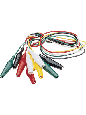 K & H - SF-104A--27 - Test Lead with Clips multicoloured 68 cm 0.51 mm2, SF-104A--27, K & H