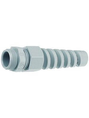 Jacob - 50011M16PABS - Cable gland M16 x 1.5 5...10 mm 15 mm Polyamide grey, RAL 7001 IP 68, 50011M16PABS, Jacob