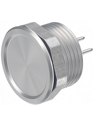 Schurter - 1241.3008 - Piezo button, vandal-proof Natural aluminum 22.1 mm 42 VAC / 60 VDC 0.1 A 1 make contact (NO), 1241.3008, Schurter
