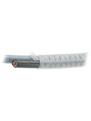 RND Cable - RND 465-00199 - Spiral wrap tubing 15...50 mm white, RND 465-00199, RND Cable