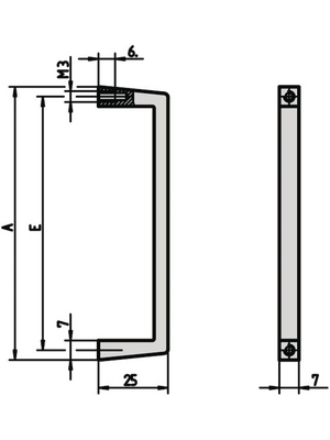 Pentair Schroff - 10501-001 - Front handle, 10501-001, Pentair Schroff
