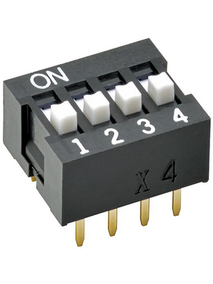 Omron Electronic Components - A6E-0104-N - DIL switch THD 10P, A6E-0104-N, Omron Electronic Components