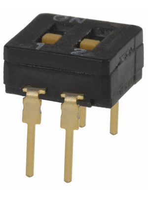 Omron Electronic Components - A6D-2100 - DIL switch THD 2P, A6D-2100, Omron Electronic Components