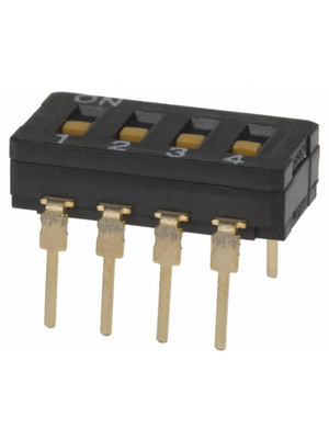 Omron Electronic Components - A6D-4100 - DIL switch THD 4P, A6D-4100, Omron Electronic Components