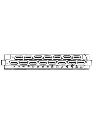 Pentair Schroff - 69001-860 - Male connector N/A 15 z + d, 69001-860, Pentair Schroff