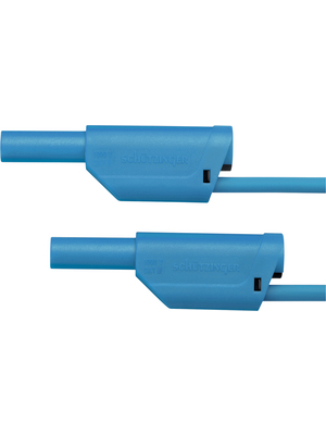 Schtzinger - VSFK 5000 / SIL 1 / 100 / BL - Test lead ? 4 mm blue 100 cm 1 mm2 CAT II, VSFK 5000 / SIL 1 / 100 / BL, Schtzinger