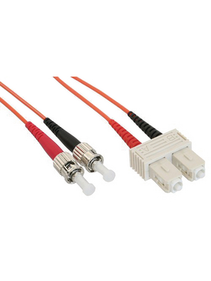 FibreFab - SCST50DOR2 - FO cable 50/125um OM2 SC/ST 2.00 m orange, SCST50DOR2, FibreFab