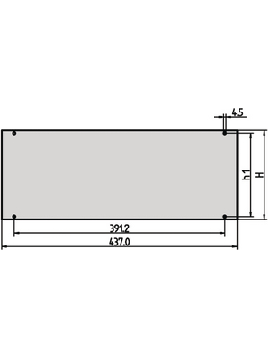 Pentair Schroff - 30828-058 - Front Panel 3 HE 84 TE, 30828-058, Pentair Schroff
