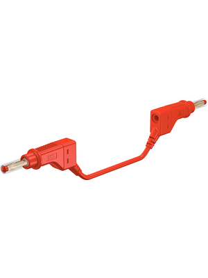 Staeubli Electrical Connectors - XZG425 150CM RED - Test lead ? 4 mm red 150 cm 2.5 mm2 CAT II, XZG425 150CM RED, St?ubli Electrical Connectors