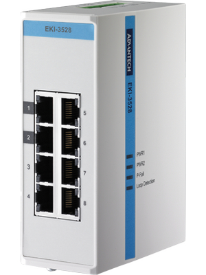 Advantech - EKI-3528 - 8-port Ethernet switch 8x 10/100 RJ45, EKI-3528, Advantech
