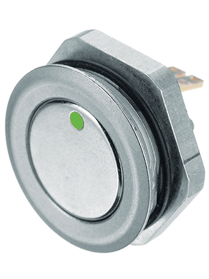 Schurter - 1241.2856 - Push-button Switch, vandal proof 19 mm 48 VDC 125 mA 1 make contact (NO), 1241.2856, Schurter