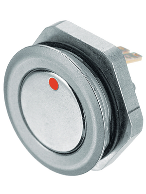 Schurter - 1241.2855 - Push-button Switch, vandal proof 19 mm 48 VDC 125 mA 1 make contact (NO), 1241.2855, Schurter