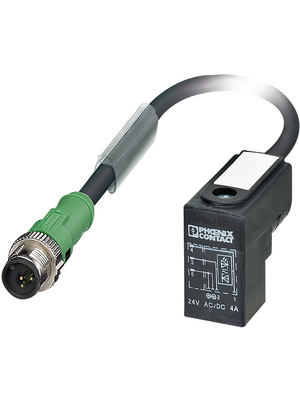 Phoenix Contact - SAC-3P-MS/ 0,3-PUR/CI-1L-Z SCO - Sensor cable Valve Connector C Industry Socket M12 Plug 0.30 m, SAC-3P-MS/ 0,3-PUR/CI-1L-Z SCO, Phoenix Contact