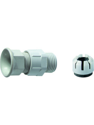 Jacob - 28.713 PA - Cable gland PG13.5 10...12 mm x 9 mm grey / RAL 7035 IP 65, 28.713 PA, Jacob