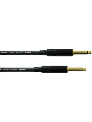 Cordial - CCI 3 PP - Audio cable mono jack 6.3 mm 3.00 m black, CCI 3 PP, Cordial