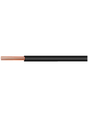 Staeubli Electrical Connectors - FLEX-SOL-XL 4MM2 - Stranded wire, 4.00 mm2, black Stranded tin-plated copper wire Polyolefin, FLEX-SOL-XL 4MM2, St?ubli Electrical Connectors